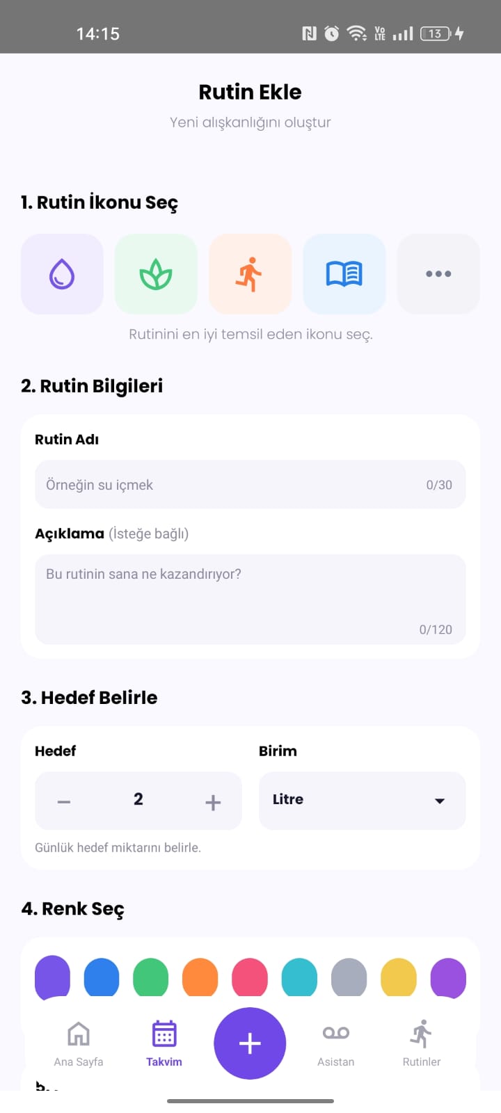 Rutin ekle